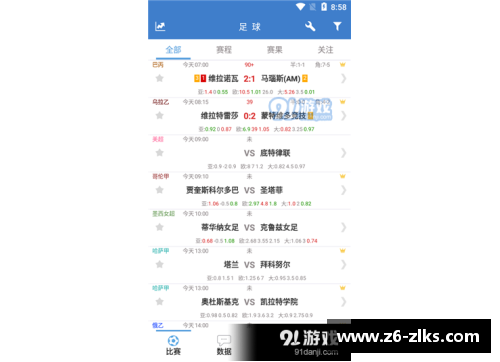 足球即时比分：全面覆盖，实时更新